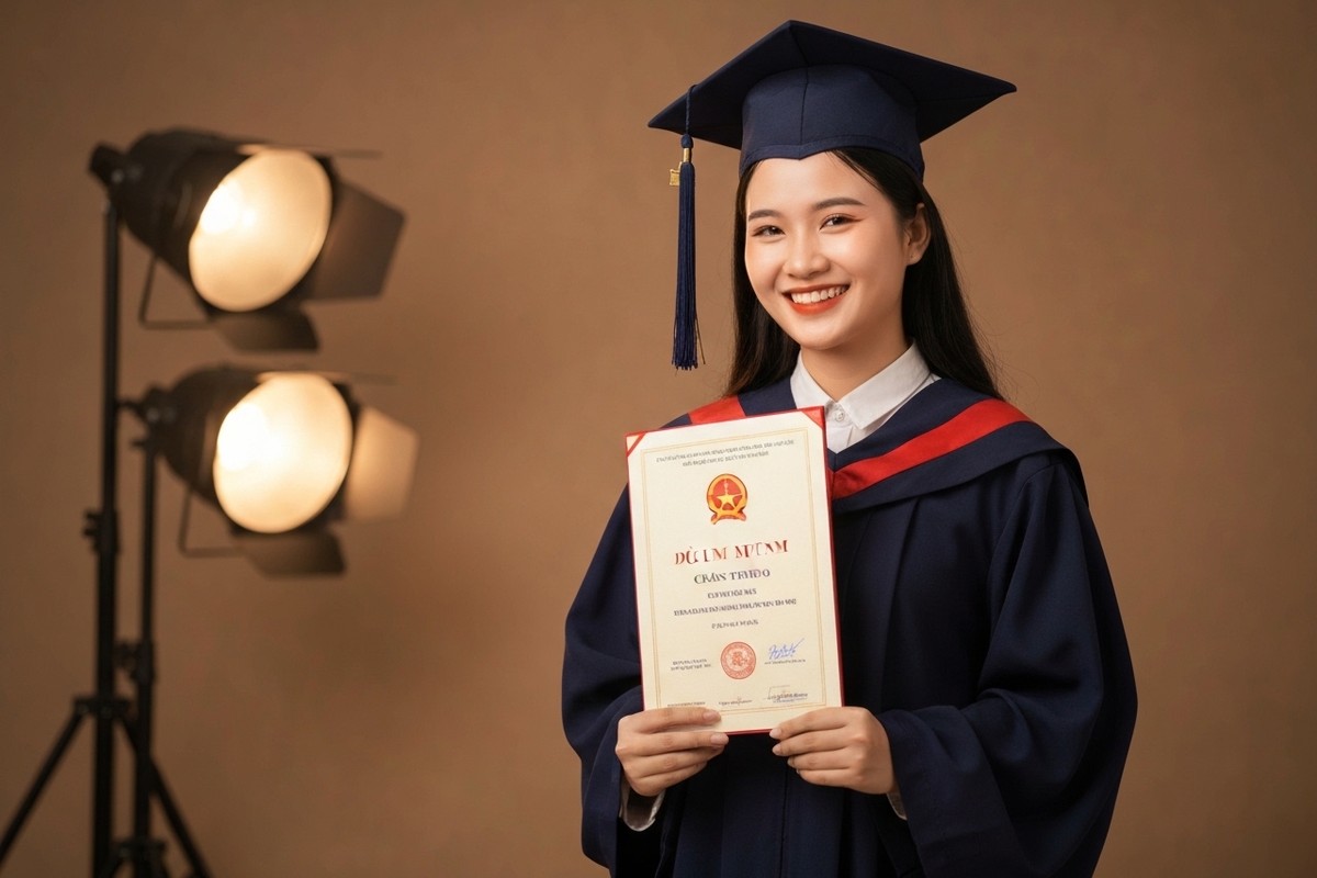 Dịch vụ chụp ảnh tốt nghiệp tại Cần Thơ - Duyên Dáng Studio Trần Hưng Đạo